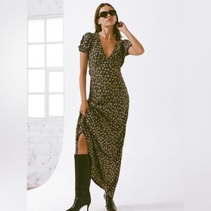 Faithful The Brand Reis Midi Flori floral dress Size Medium